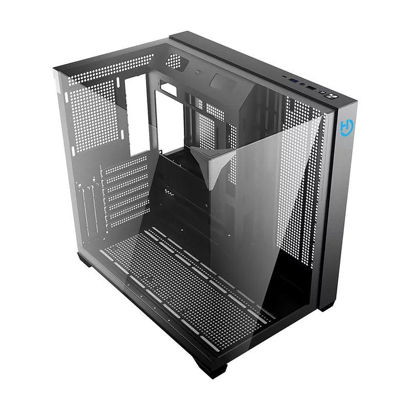 Caixa PC Gaming HIDITEC SKY (ATX, micro ATX, ITX - Torre - SECC, Vidro temperado - Preto) — miniatura 3