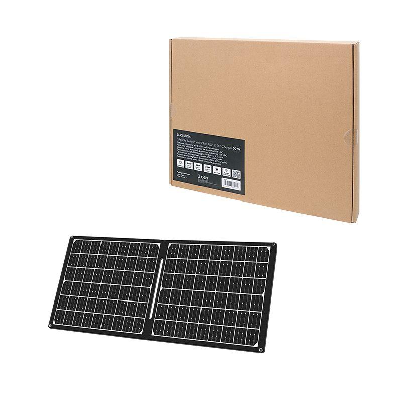 Painel Solar Dobrável LOGILINK PA0341 (Preto), miniatura 6