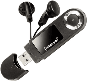 Leitor MP3 INTENSO Music Walker 16GB (16 GB - 16GB - USB 2.0 - Preto)