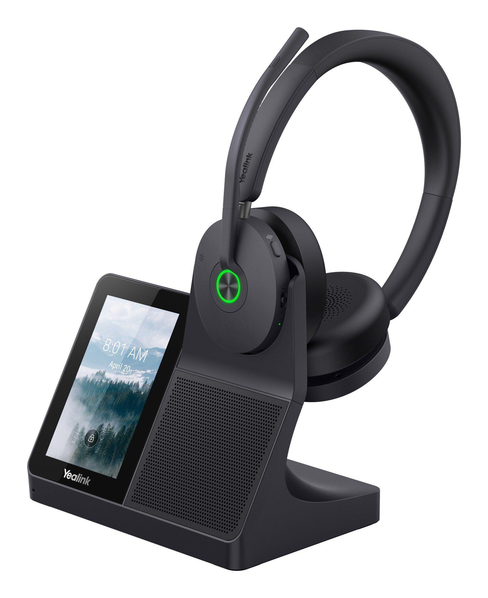 Headset YEALINK WH68 Workstation (Binaural - Com fios e sem fios - Supra-aural - Preto), miniatura 2