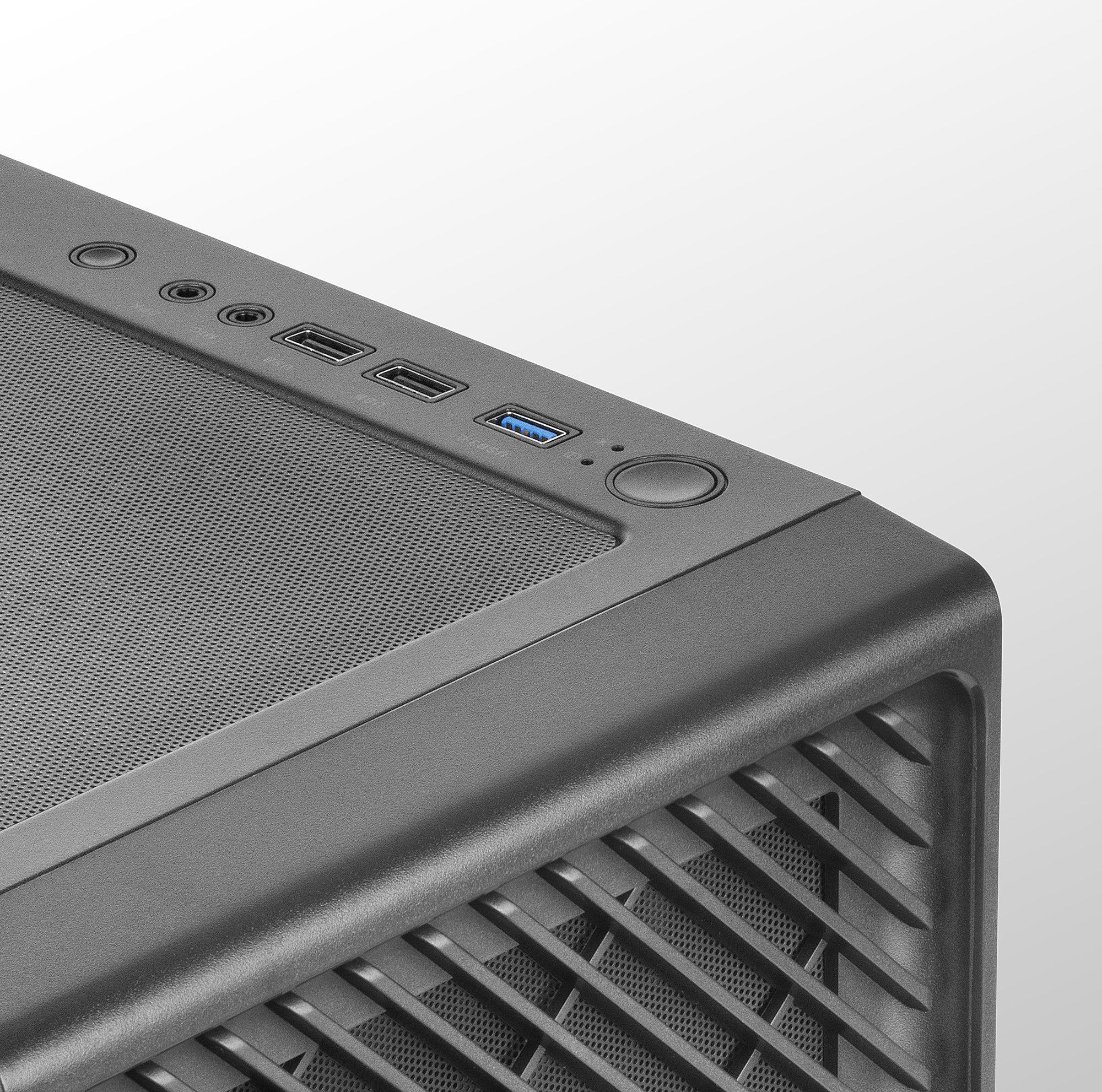 Caixa PC ATX MARS GAMING MC-F (ATX, micro ATX, Mini-ITX - ATX, SFX, SFX-L - Midi Tower - Preto) — miniatura 4