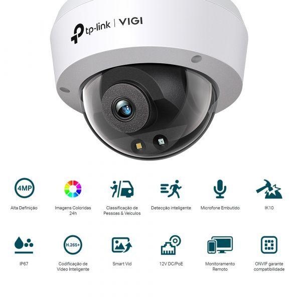 Câmara de Segurança IP TP-LINK VIGI C240 (4mm) (Interior e exterior - 4 MP - 2560 x 1440 pixels - Preto e Branco), miniatura 2