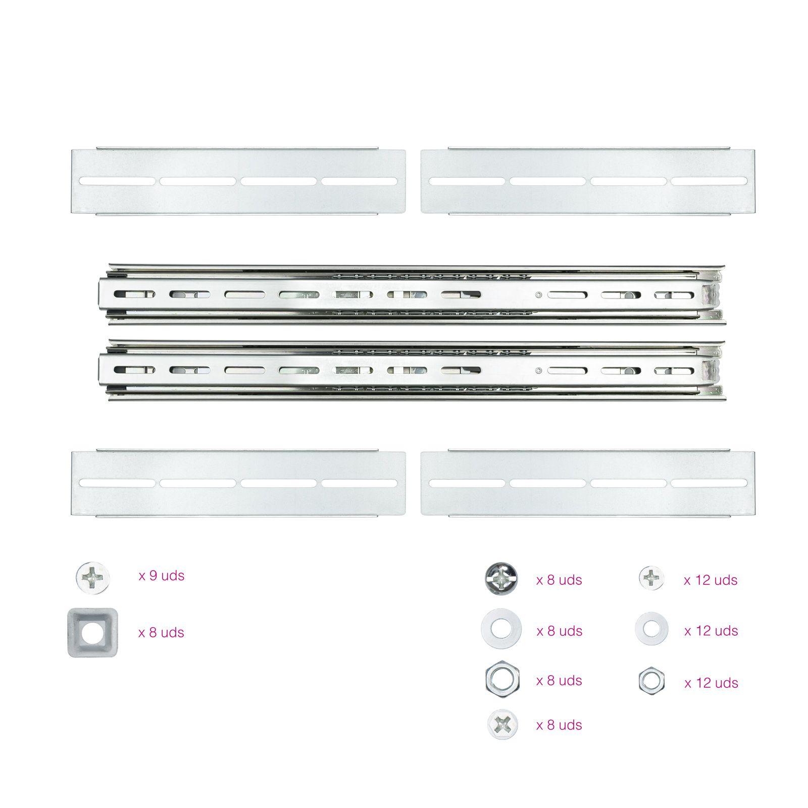 Guias Telescópicas para Bastidor Rack NANO CABLE 10.21.4218 (19" - 457–914 mm - Prateado) — miniatura 2
