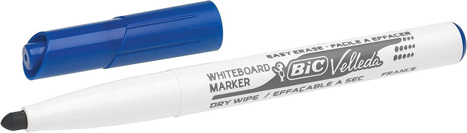 Marcadores para Quadro BIC Velleda 1741 (Plástico - Azul)