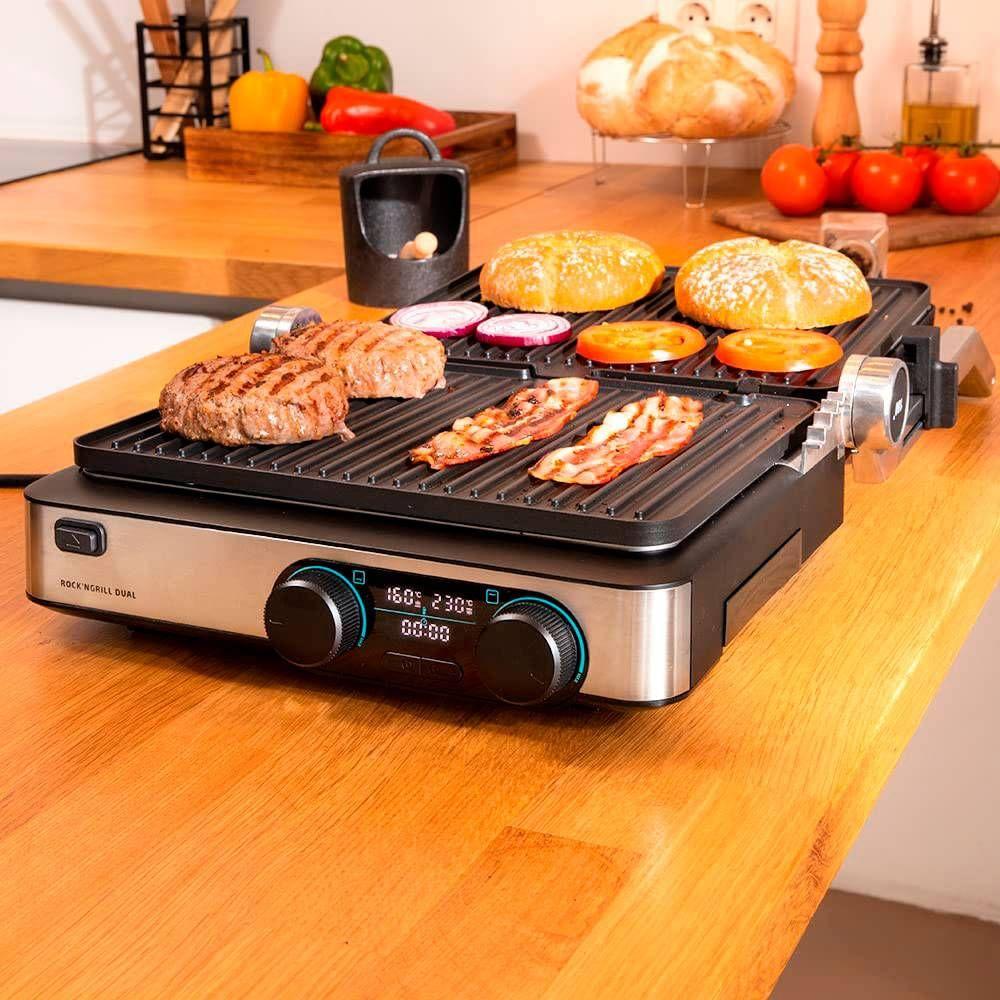 Grelhador Elétrico CECOTEC Rock'nGrill Dual (Preto/Inox), miniatura 5