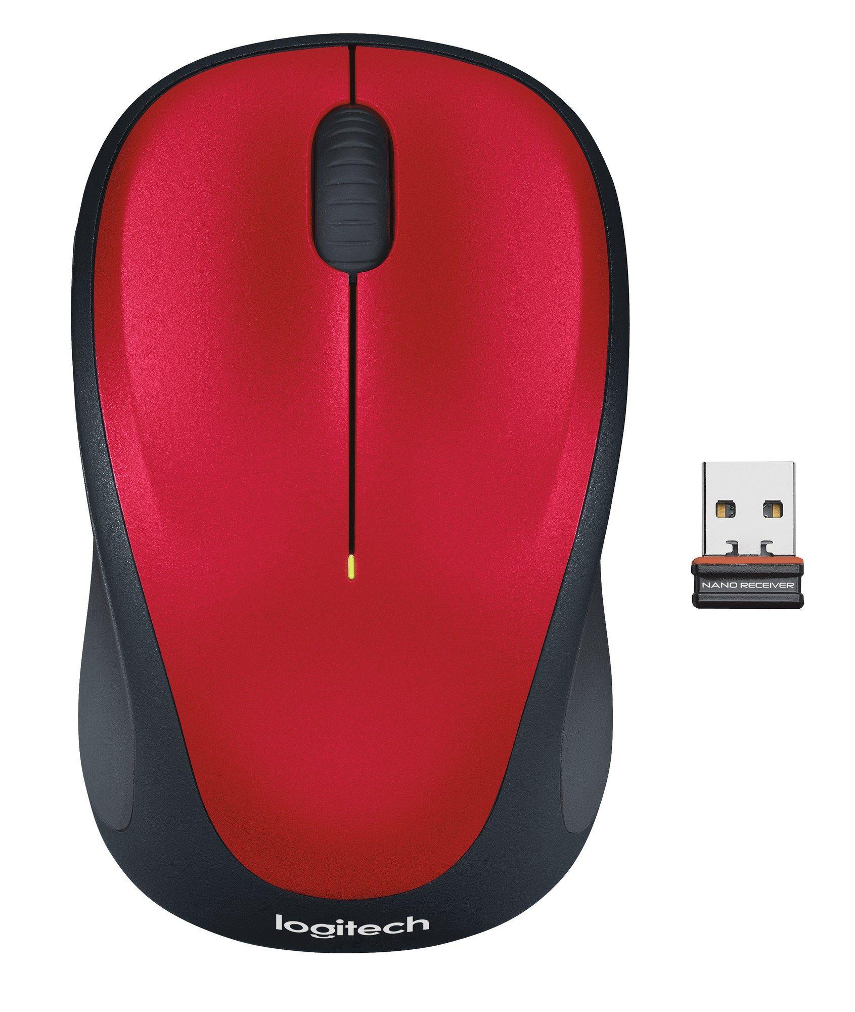 Rato LOGITECH M235 (Ambidestro - 1000 DPI - Ótica - Vermelho) — miniatura 3