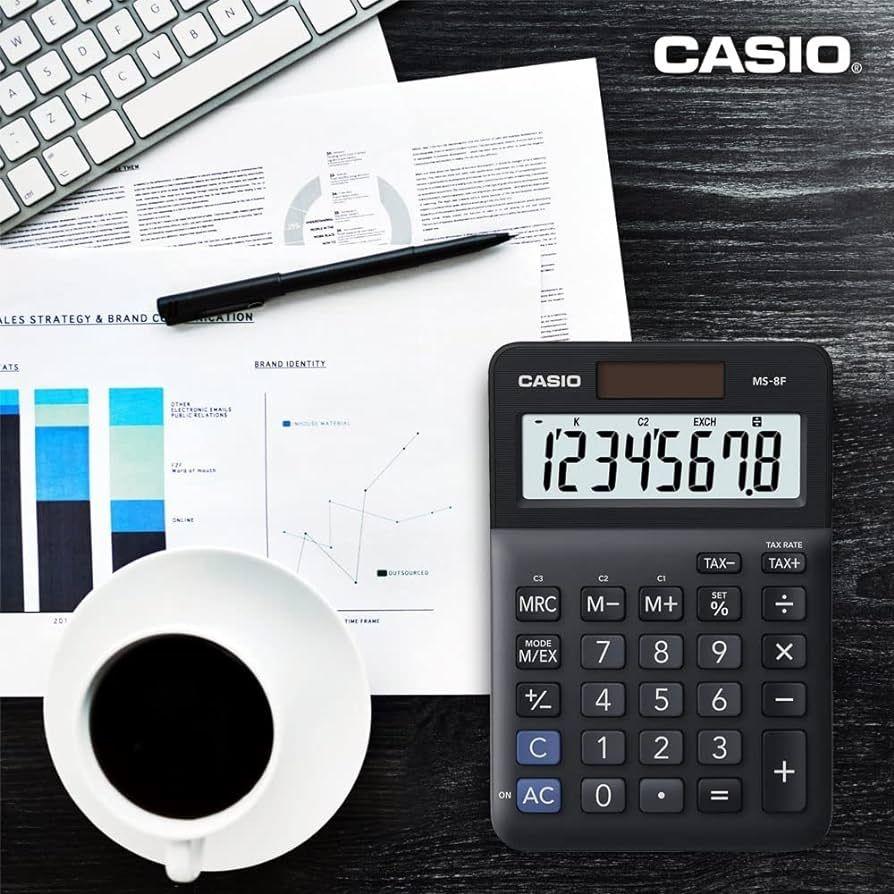 Calculadora de Secretária CASIO MS-8F (Plástico - Preto) — miniatura 2