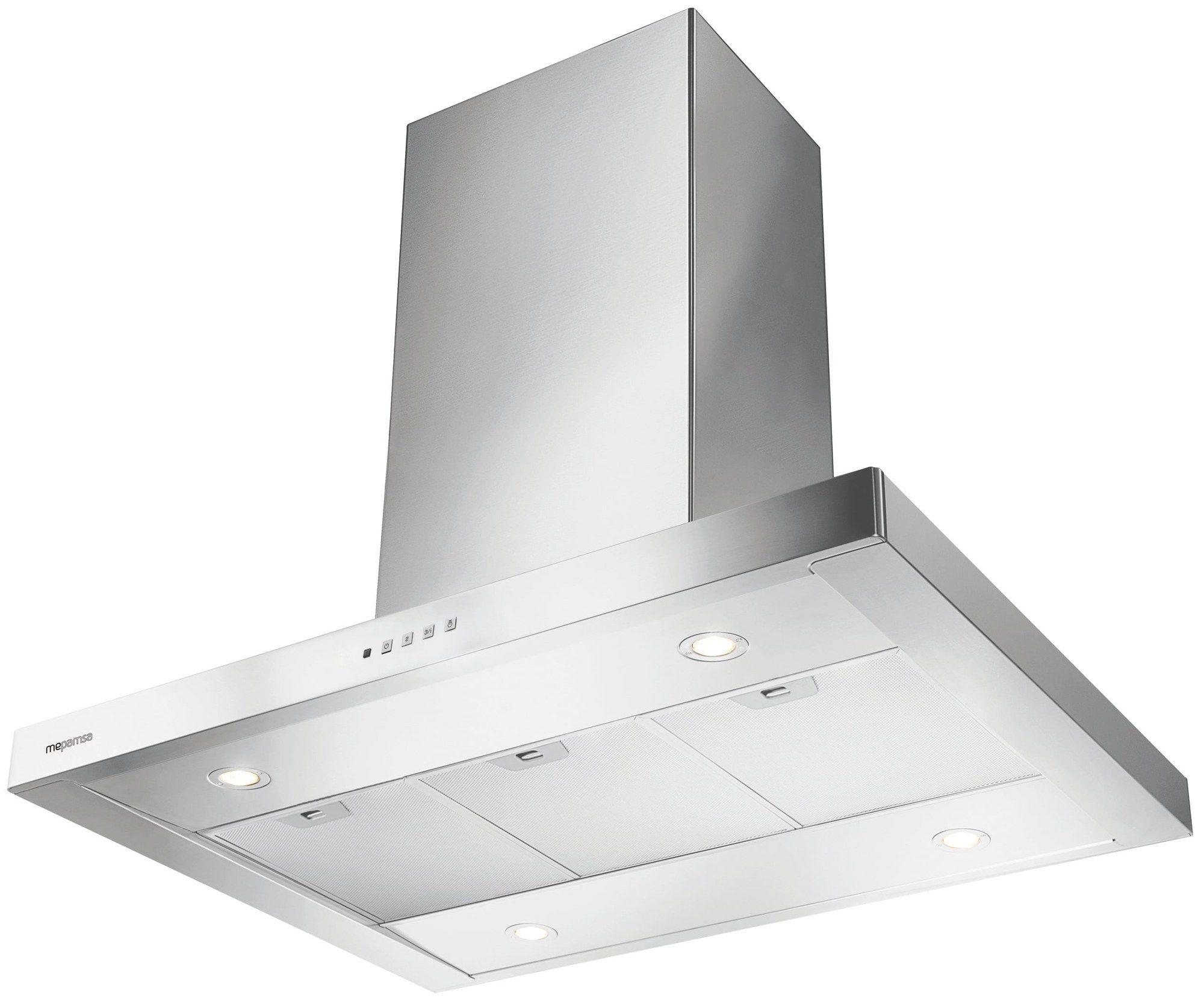 Exaustor de Ilha MEPAMSA Stilo Isla 90 (Altura 61–90 cm - 90 cm - 68 cm - Inox)