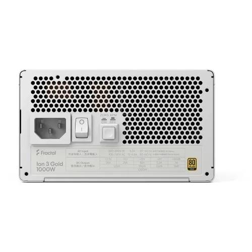 Fonte de Alimentação FRACTAL DESIGN Ion 3 (ATX - 1000 W - 80 PLUS Gold - Branco)