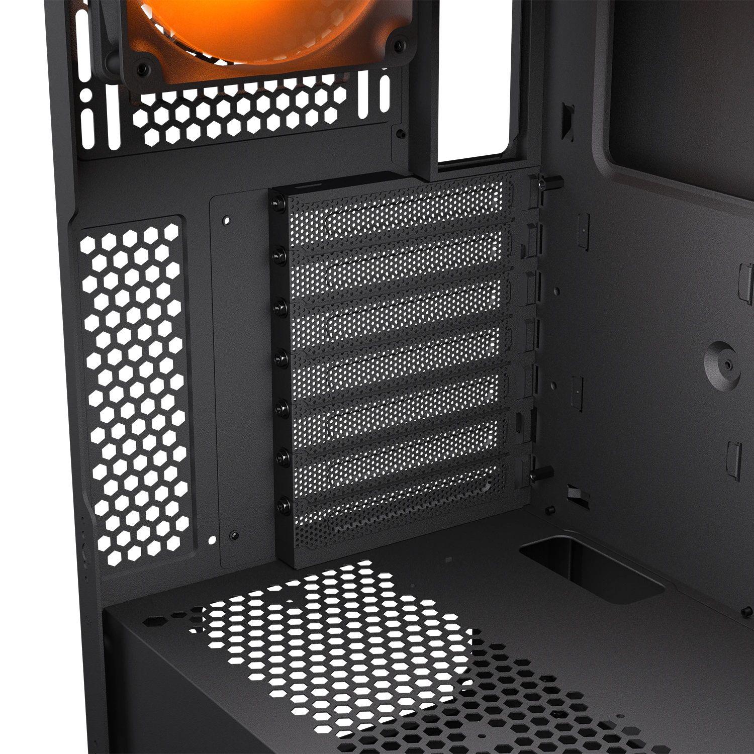Caixa de Computador COUGAR Airface Flo RGB CGR-5YA6B-RGB (Midi Tower - 190 mm - 390 mm - Preto) — miniatura 9