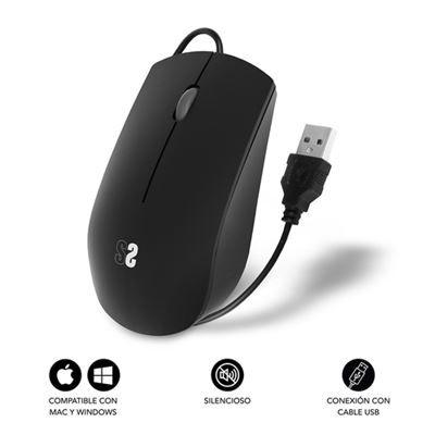 Rato SUBBLIM SUBMO-B2BS001 (Ambidestro - 1200 DPI - Ótico - Preto) — miniatura 2