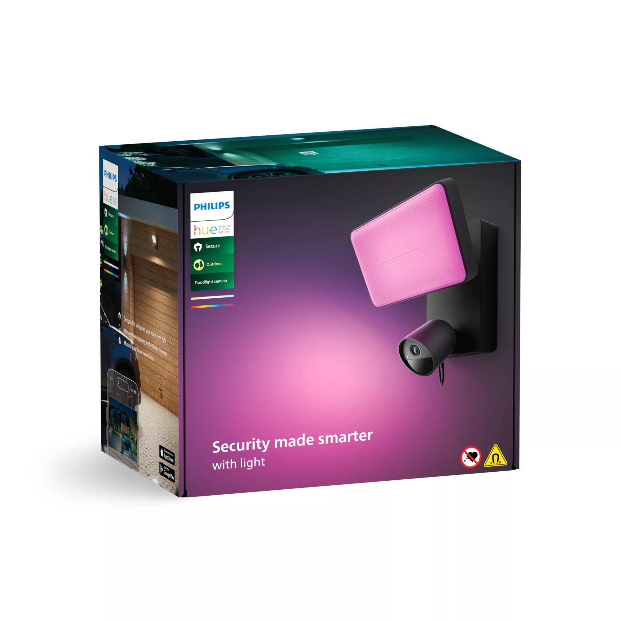 Câmara de Segurança com Projetor PHILIPS Hue Secure 929003608801 (Exterior - 1920 x 1080 pixels - IP44 - Preto), miniatura 3