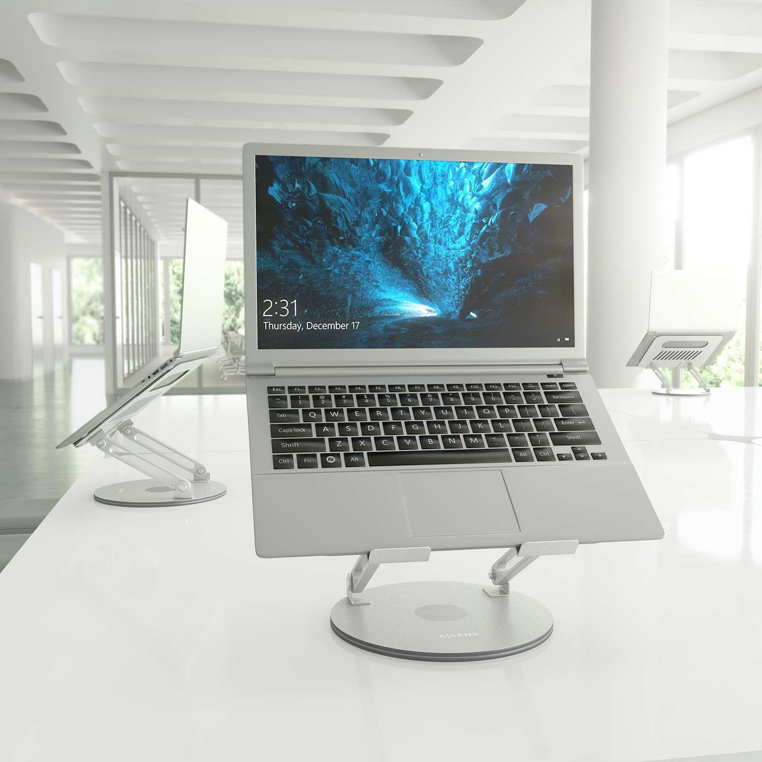 Suporte para Portátil e Tablet AISENS LPS4SXL-247 (10-17" - Rotação 360° - Prateado), miniatura 6