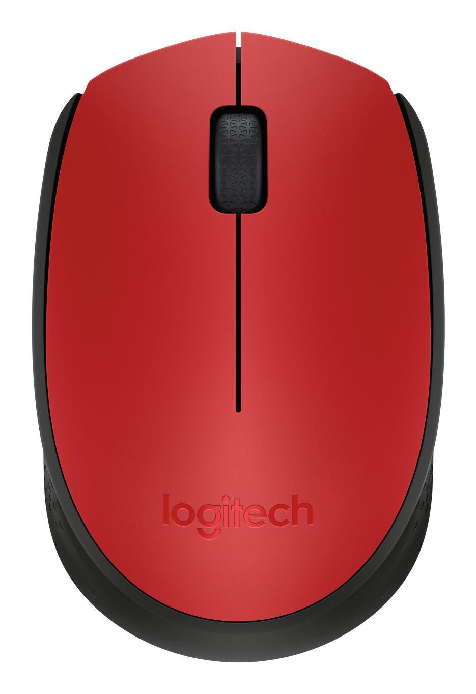 Rato LOGITECH M171 (Ambidestro - 1000 DPI - Ótico - Vermelho e Preto) — miniatura 3