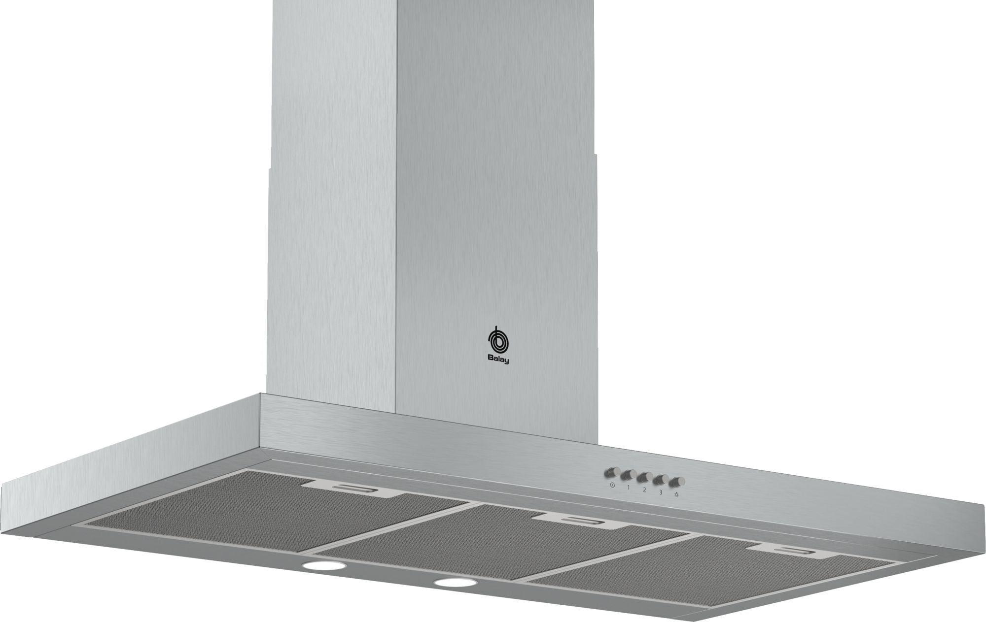 Exaustor de Parede BALAY 3BC095MX (Altura 55-83 cm - 90 cm - 50 cm - Inox)