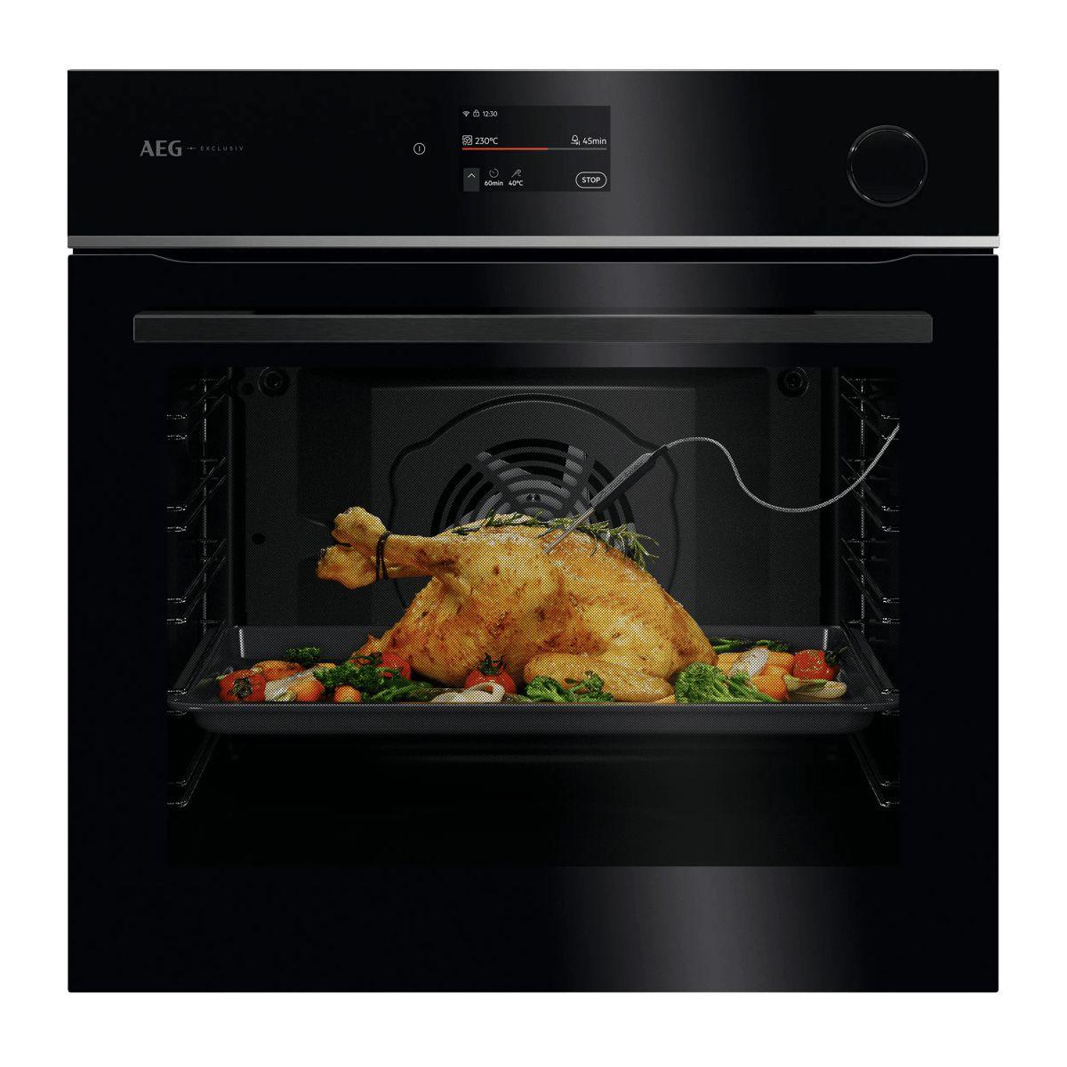 Forno de Encastre AEG TR7PB73FSB (Forno elétrico - 72 l - 30-300 °C - Preto)