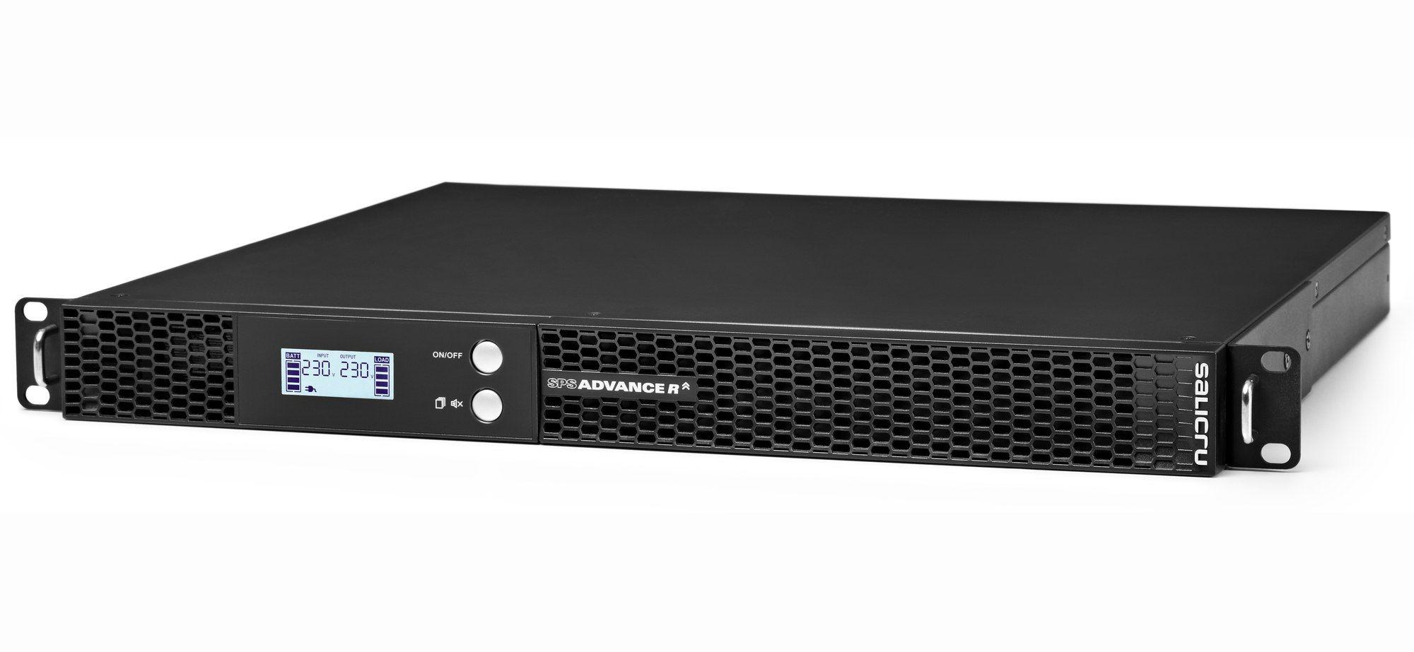 UPS SALICRU SPS 1500 ADV R2 (1 USB 2.0 Type-B - Windows, Linux e Mac - Acoplador C14 - Preto)
