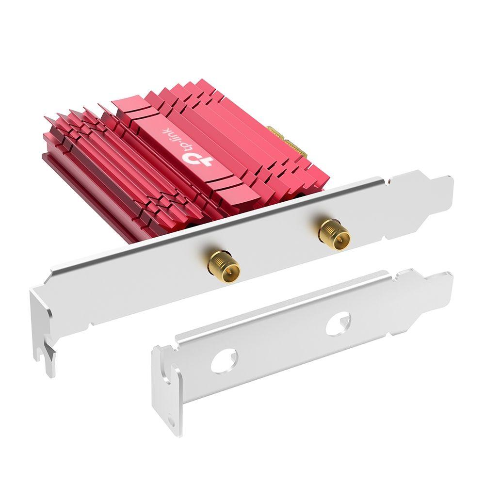 Placa de Rede PCIe TP-LINK Archer TXE75E (Wi-Fi 6E - 5400 Mbit/s - PCI Express - Preto/Vermelho) — miniatura 3