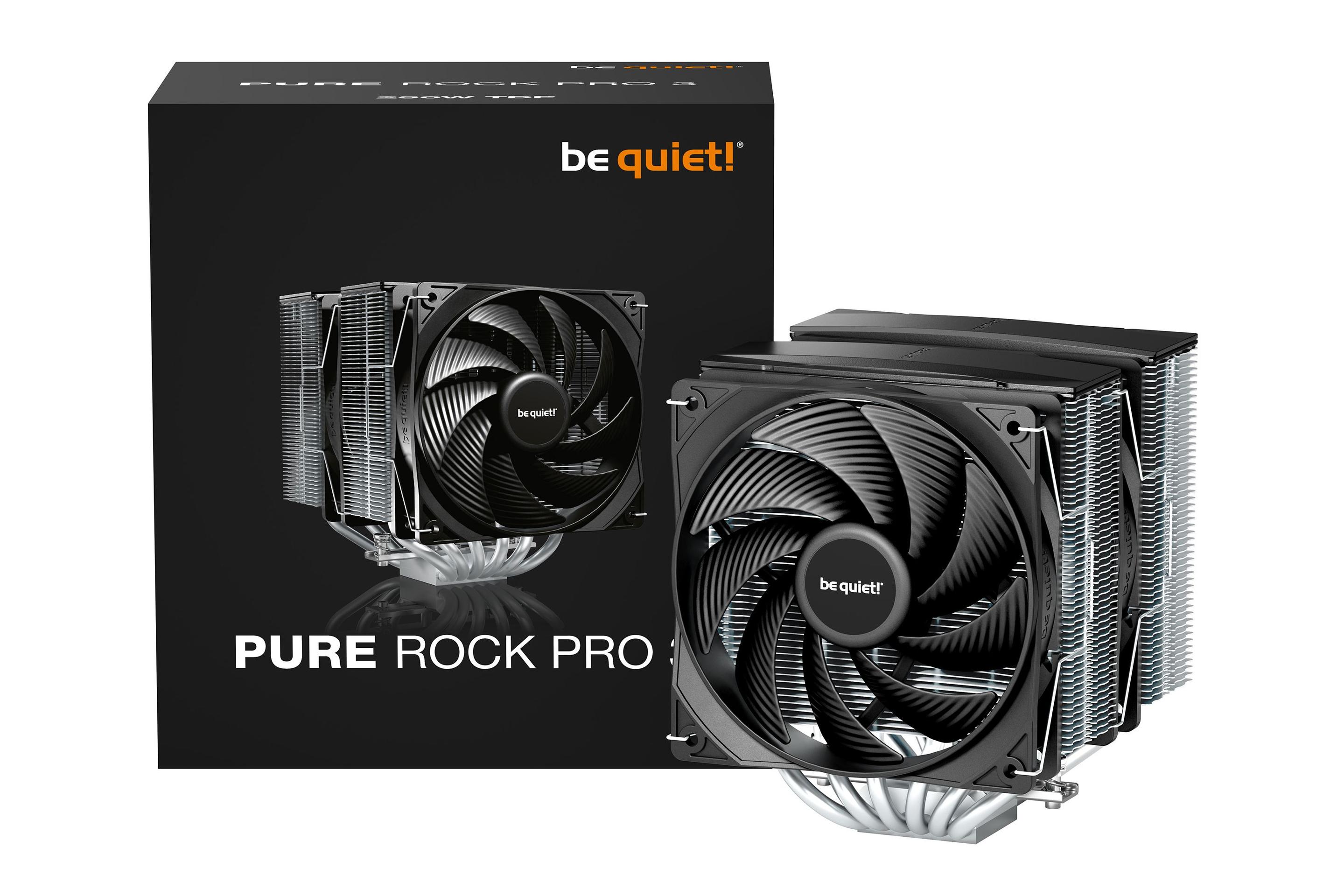 Dissipador de CPU BE QUIET! Pure Rock Pro 3 (120 mm - 2 ventoinhas - 2000 RPM - Prateado) — miniatura 5