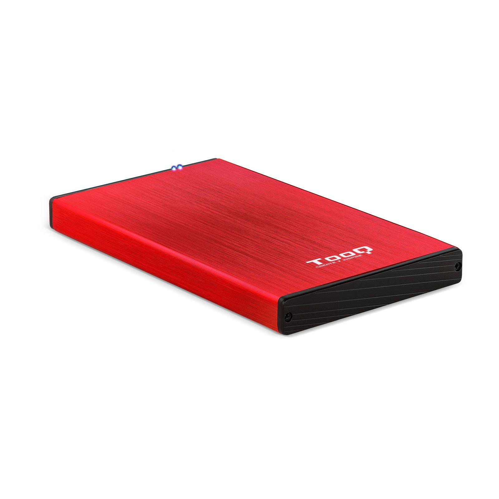 Caixa Externa TOOQ TQE-2527R (2.5" - SATA, SATA II, SATA III - Vermelha)