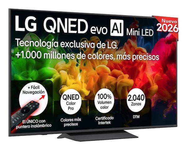Televisão LG TV 65QNED81B6A.AEU (65" - QNED - 4K Ultra HD - Preto)
