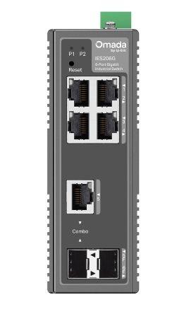 Switch Industrial Gerível TP-LINK IES206G (6 Portas - Gigabit Ethernet - 12 Gbit/s - Preto) — miniatura 3