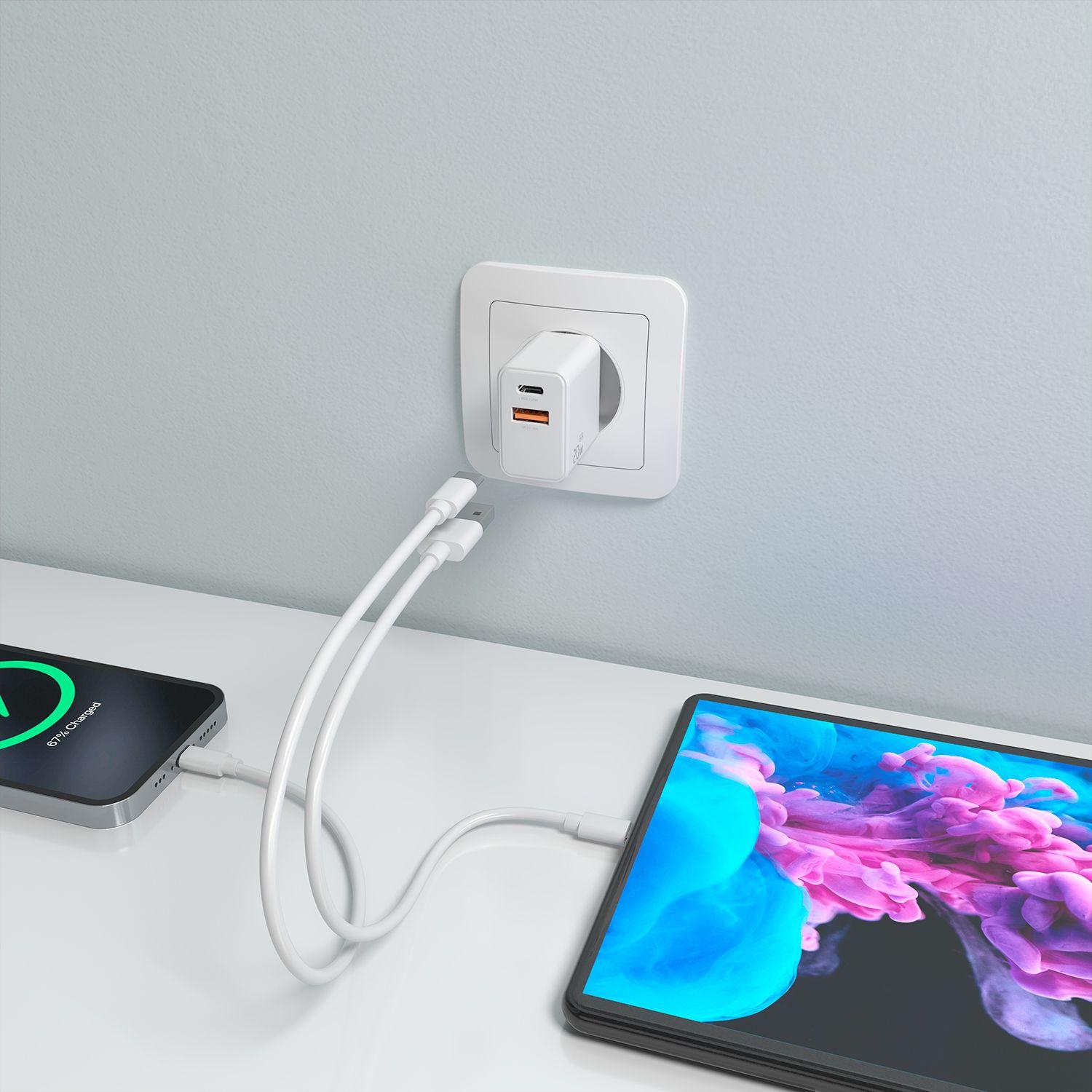 Carregador de Tomada AISENS A110-1025 (20 W - Branco) — miniatura 6