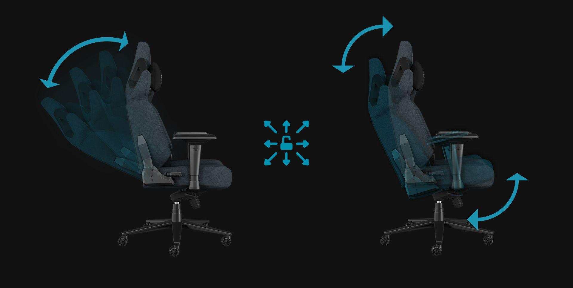 Cadeira Gaming GENESIS Nitro 800 (150 kg - 136 cm - Tecido - Cinzento), miniatura 9