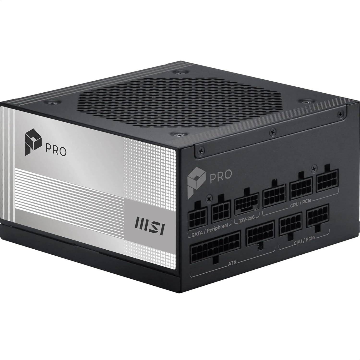 Fonte de Alimentação MSI PRO A850PL PCIE5 (ATX - 850 W - 80 PLUS Platinum - Preto), miniatura 3