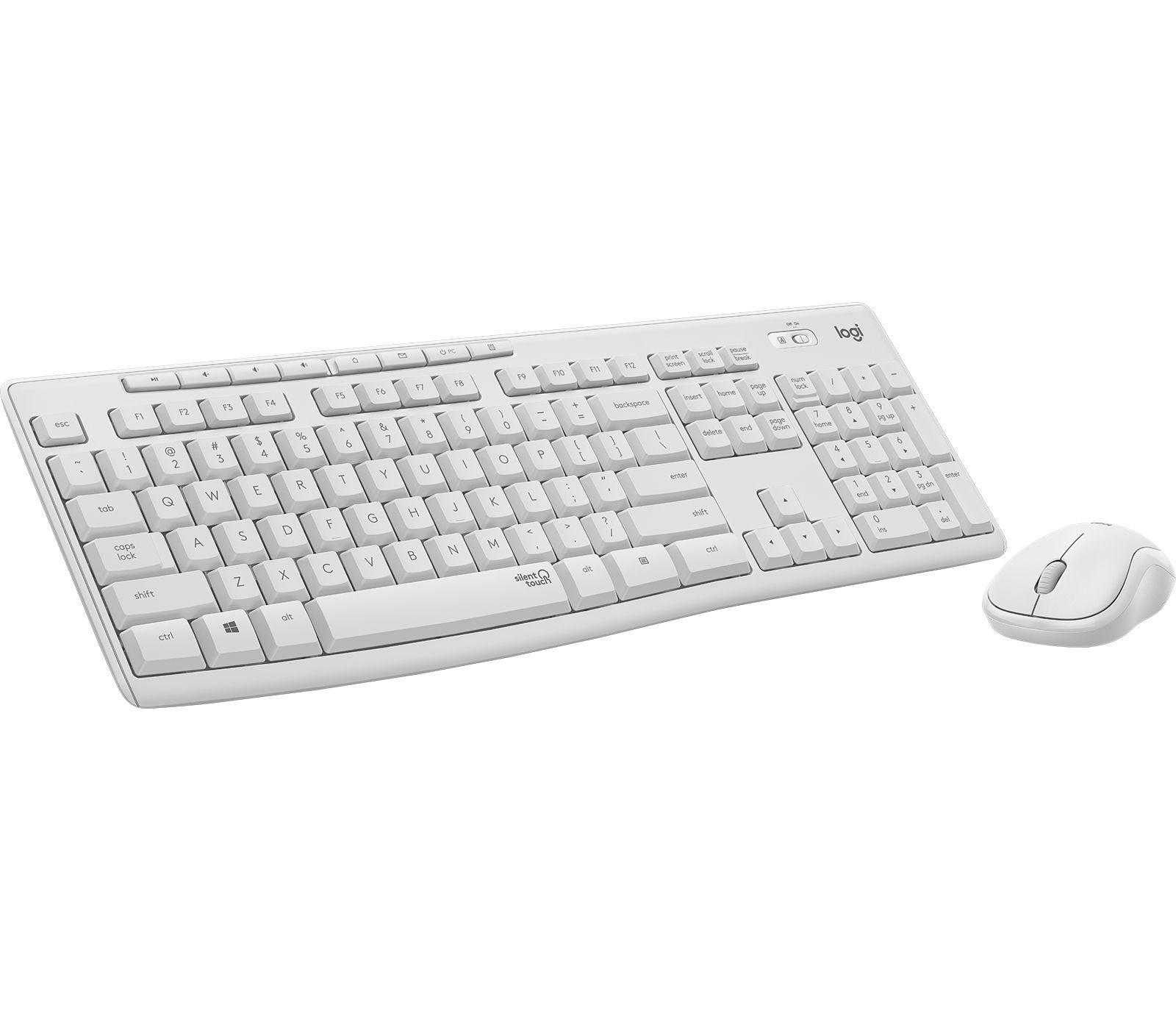 Conjunto Teclado e Rato LOGITECH MK295 Silent (Espanhol - Tamanho completo - RF Wireless - Branco) — miniatura 3