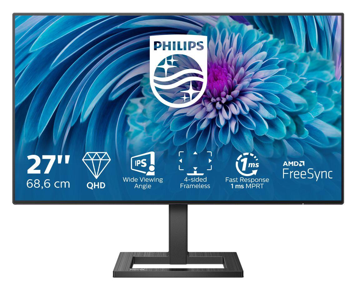 Monitor PHILIPS 275E2FAE/00 (27" - IPS - 75 Hz - Preto)