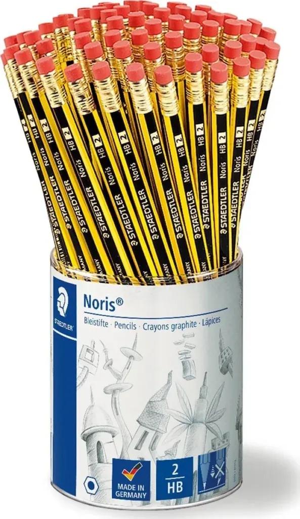 Lápis com Borracha STAEDTLER Noris 122 KP72 (Amarelo/Preto), miniatura 2