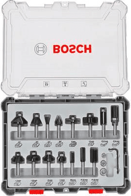 Conjunto de Fresas BOSCH 2607017472 (Madeira)
