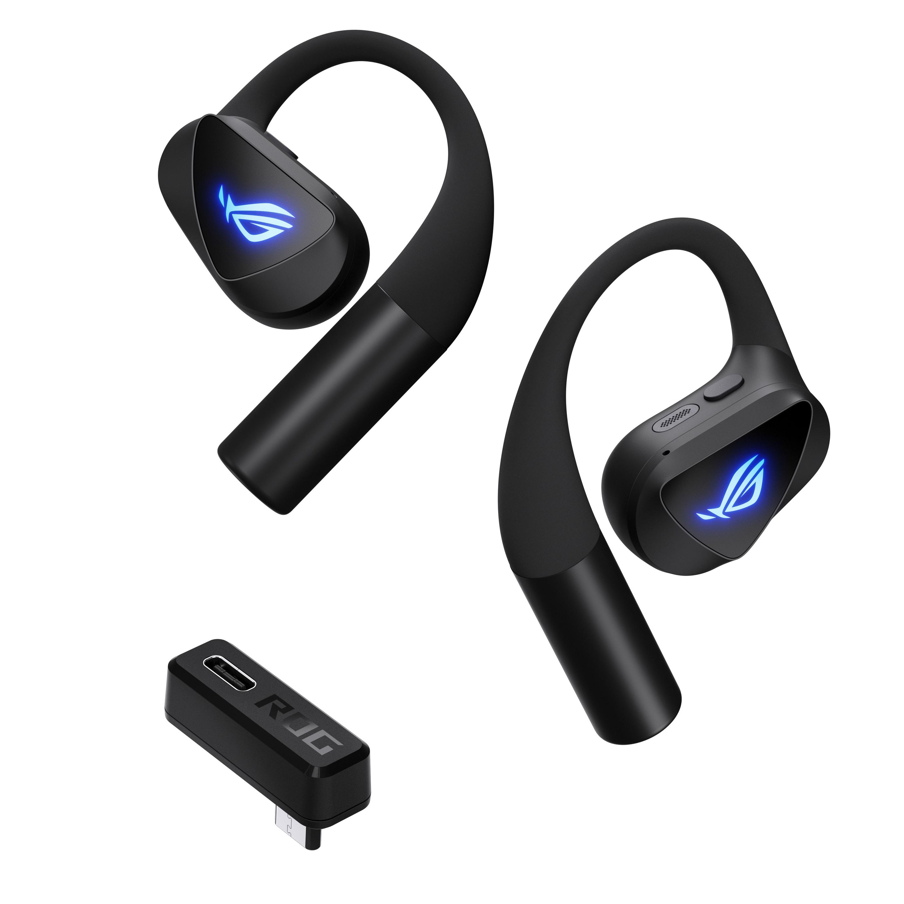 Headset Gaming ASUS ROG Cetra Open Wireless (Binaural - True Wireless Stereo - Condução De Ar - Preto)