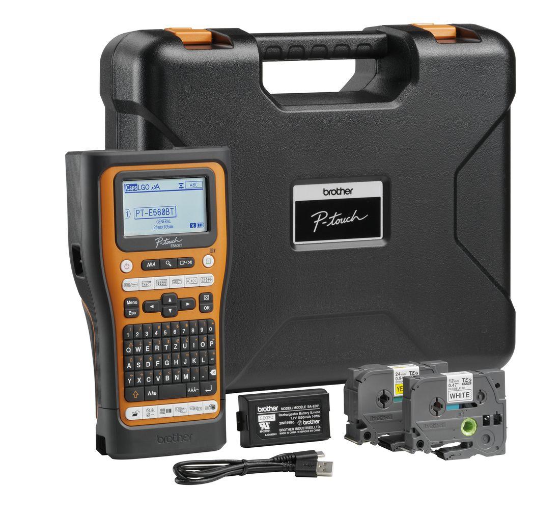 Impressora de Etiquetas BROTHER PT-E560BTVP (Com fios e sem fios - Preto e Laranja), miniatura 6