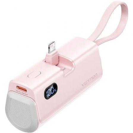 Bateria Externa VENTION FHRP0 (4800 mAh - 17,76 Wh - Rosa)