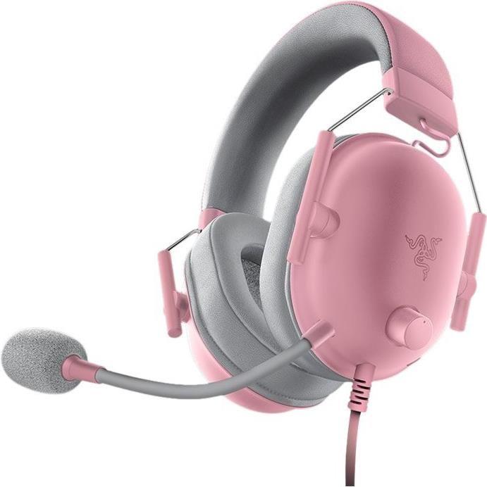 Headset Gaming RAZER BlackShark V2 X Quartz PlayStation (Binaural - Com fios - Circum-aural - Rosa)