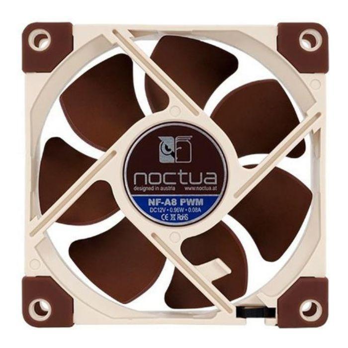 Ventoinha para Caixa de Computador NOCTUA NF-A8 PWM (8 cm - 0.96 W - Bege e Castanho), miniatura 3