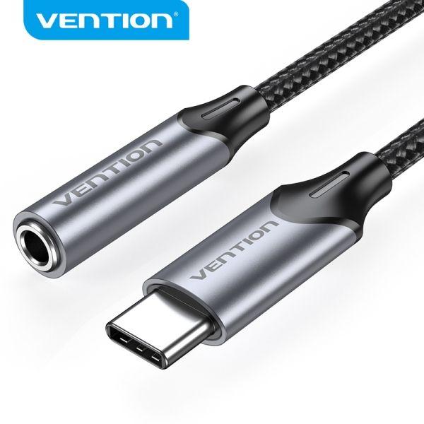 Adaptador de Áudio VENTION BGMHF (1 m - USB Type-C - 3.5mm - Cinzento), miniatura 2