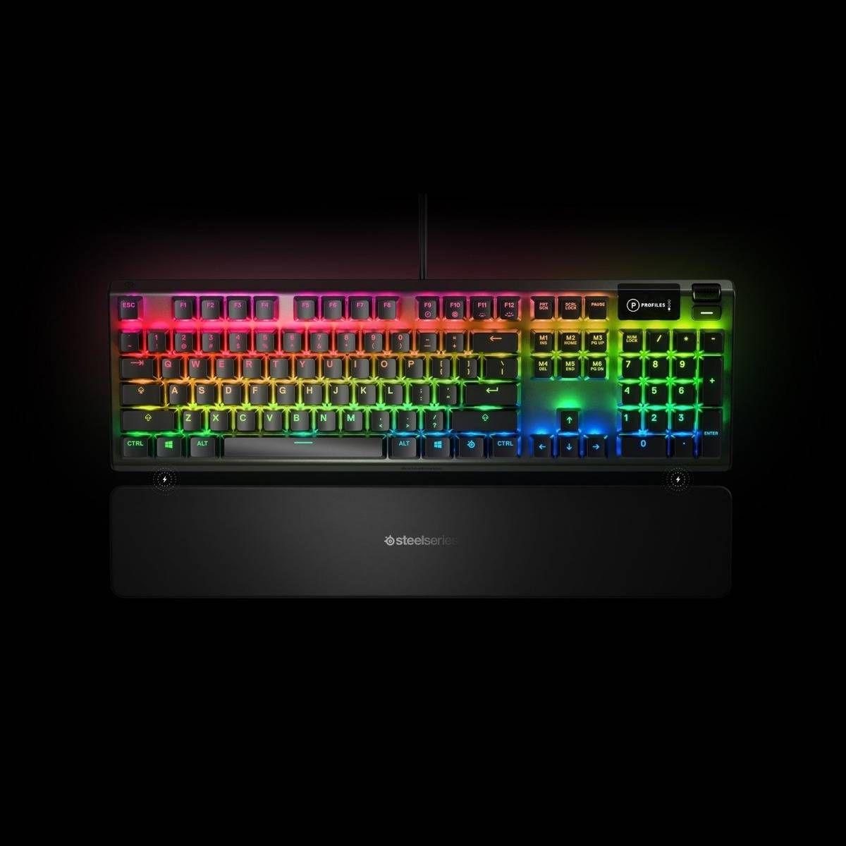 Teclado STEELSERIES Apex 5 (US - ANSI - Mecânico - Tamanho completo - Preto) — miniatura 3