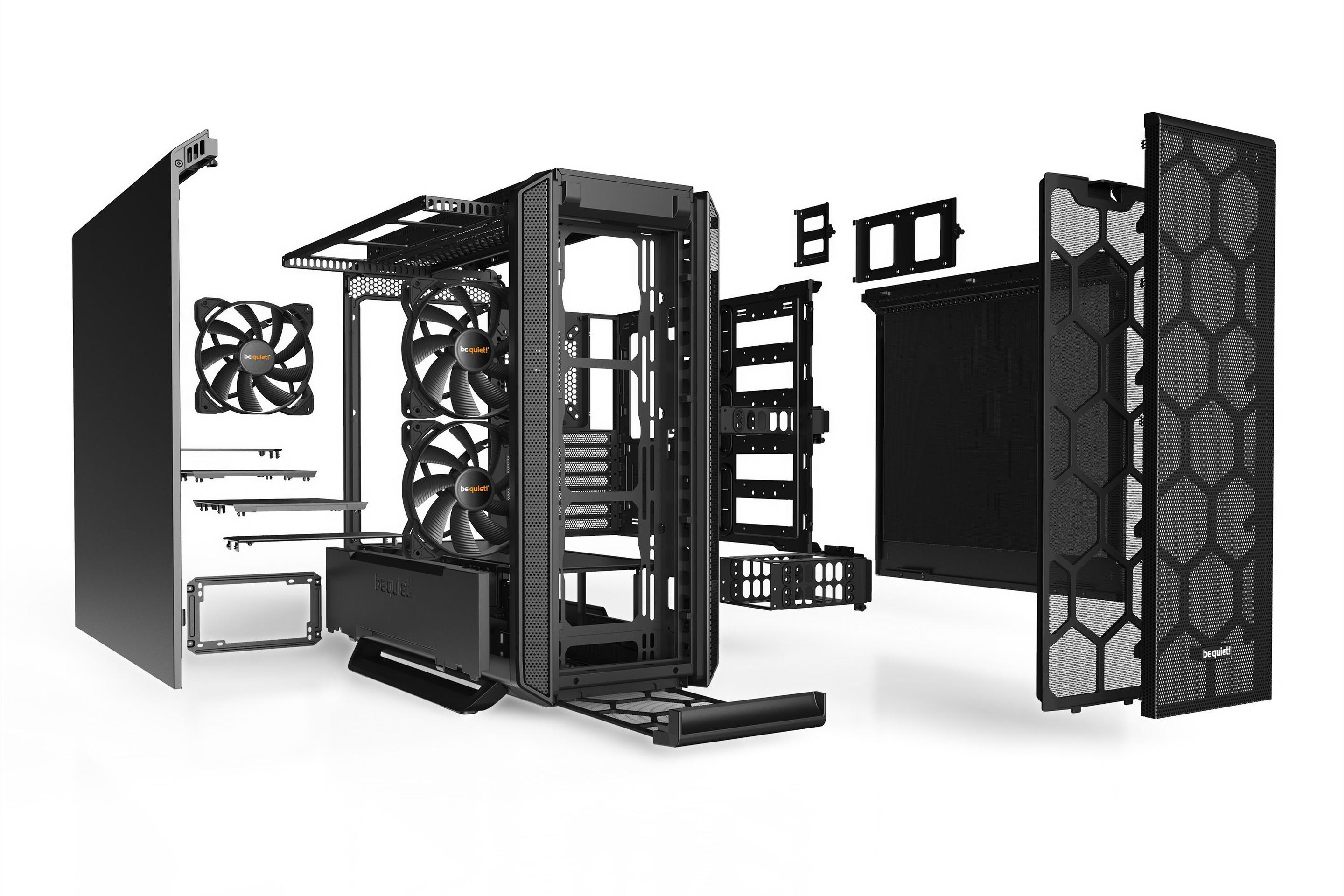 Caixa PC Extended-ATX BE QUIET! Silent Base 802 (Midi Tower - EATX, Mini-ITX, ATX, micro-ATX - 18,5 cm - Preto) — miniatura 5