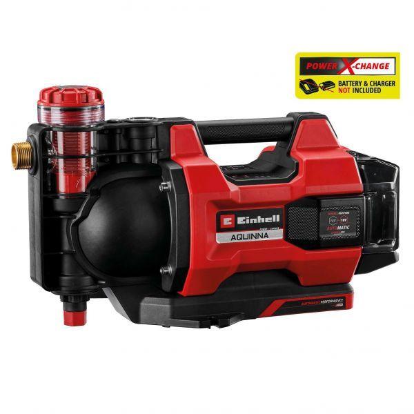 Bomba de Jardim e Trasfega EINHELL AQUINNA 18/30 F LED AUTOMATIC (18 V - Bateria - Power X-Change - Vermelho/Preto)