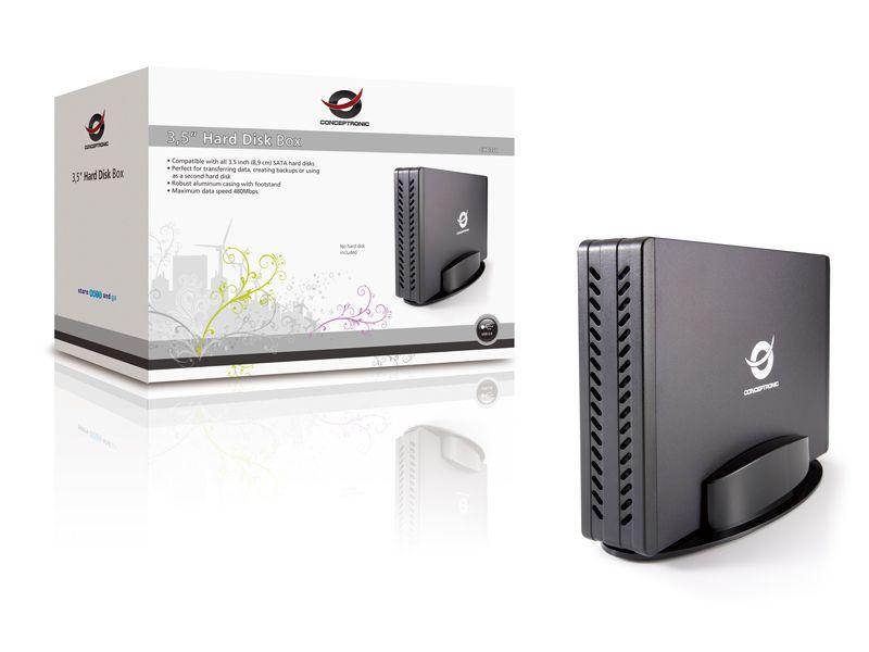 Caixa Externa para Disco Rígido CONCEPTRONIC CHD3SU (3,5" - Preto), miniatura 6