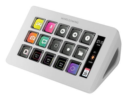 Control Deck MARS GAMING MSD-ONE (15 botões - Branco)
