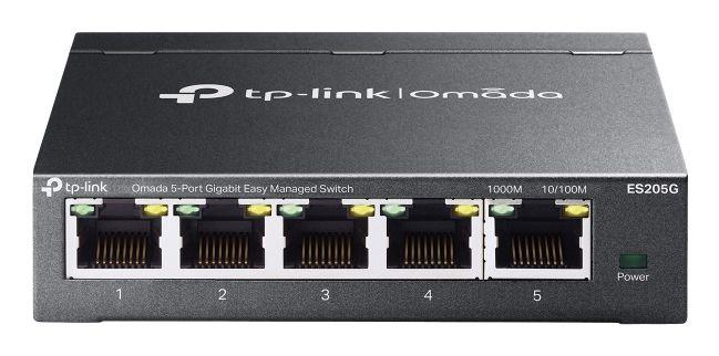Switch Gerido TP-LINK Omada ES205G (Gigabit Ethernet - 4 MB - 10 Gbit/s - Preto)