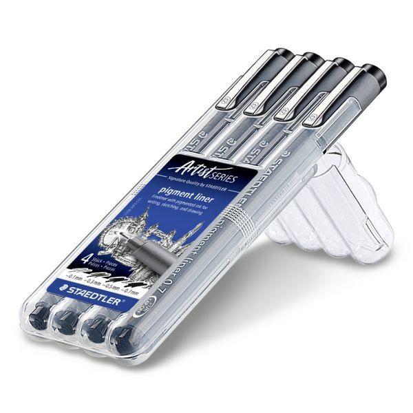 Conjunto de Marcadores de Ponta Fina STAEDTLER Pigment Liner 308 WP4 (Polipropileno - Preto), miniatura 2