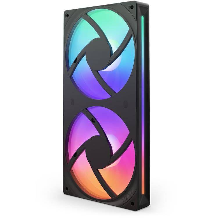 Ventoinha Dupla NZXT F240 RGB CORE (Plástico e borracha - Multicor - Preto), miniatura 2