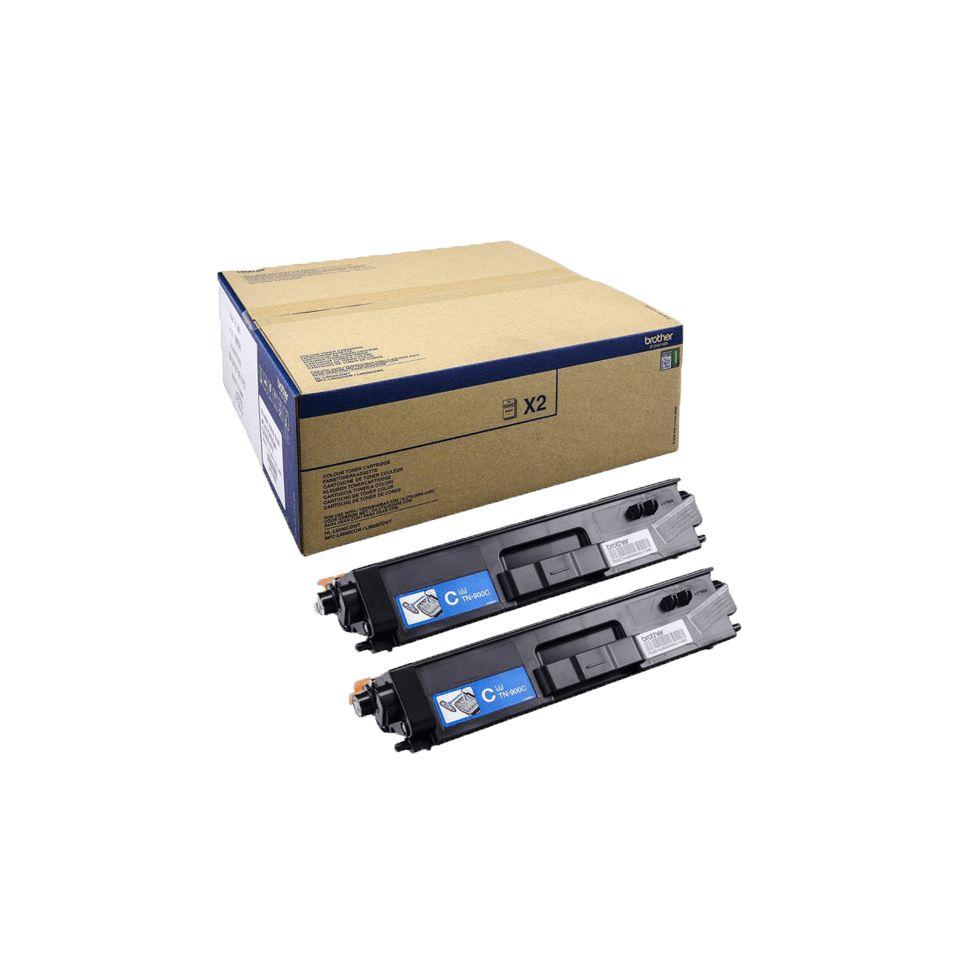 Toner BROTHER TN-900CTWIN (12000 páginas - Ciano)