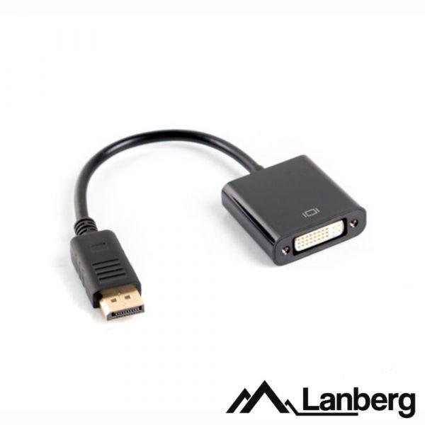 Adaptador DisplayPort para DVI LANBERG AD-0007-BK (0,1 m - DVI-D - Preto), miniatura 2