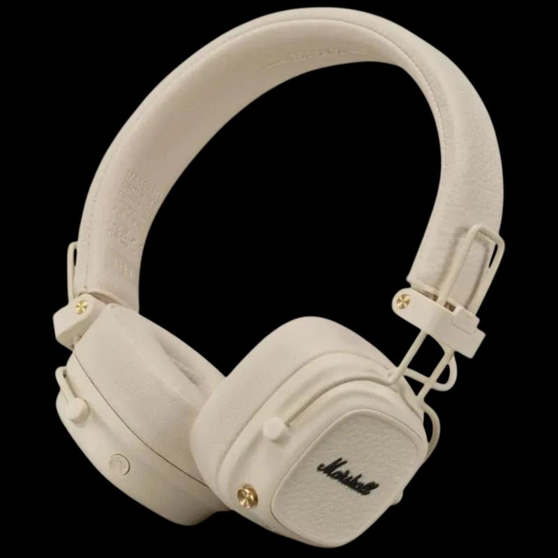 Auscultadores Bluetooth MARSHALL Major V (Auscultadores supra-aurais - Bluetooth e ligação com fio - 40 mm - Creme)